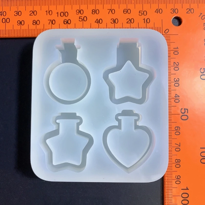 Silicone Resin Mold Heart/Star Epoxy Casting Mold for DIY Pendant Jewelry Making Drop shipping