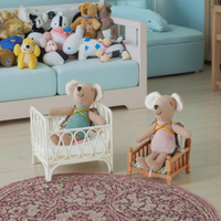 2025 New Cross border Children's Room Decoration Mouse Ornament New House Cute Pet Small Gift Mini Doll Play Home