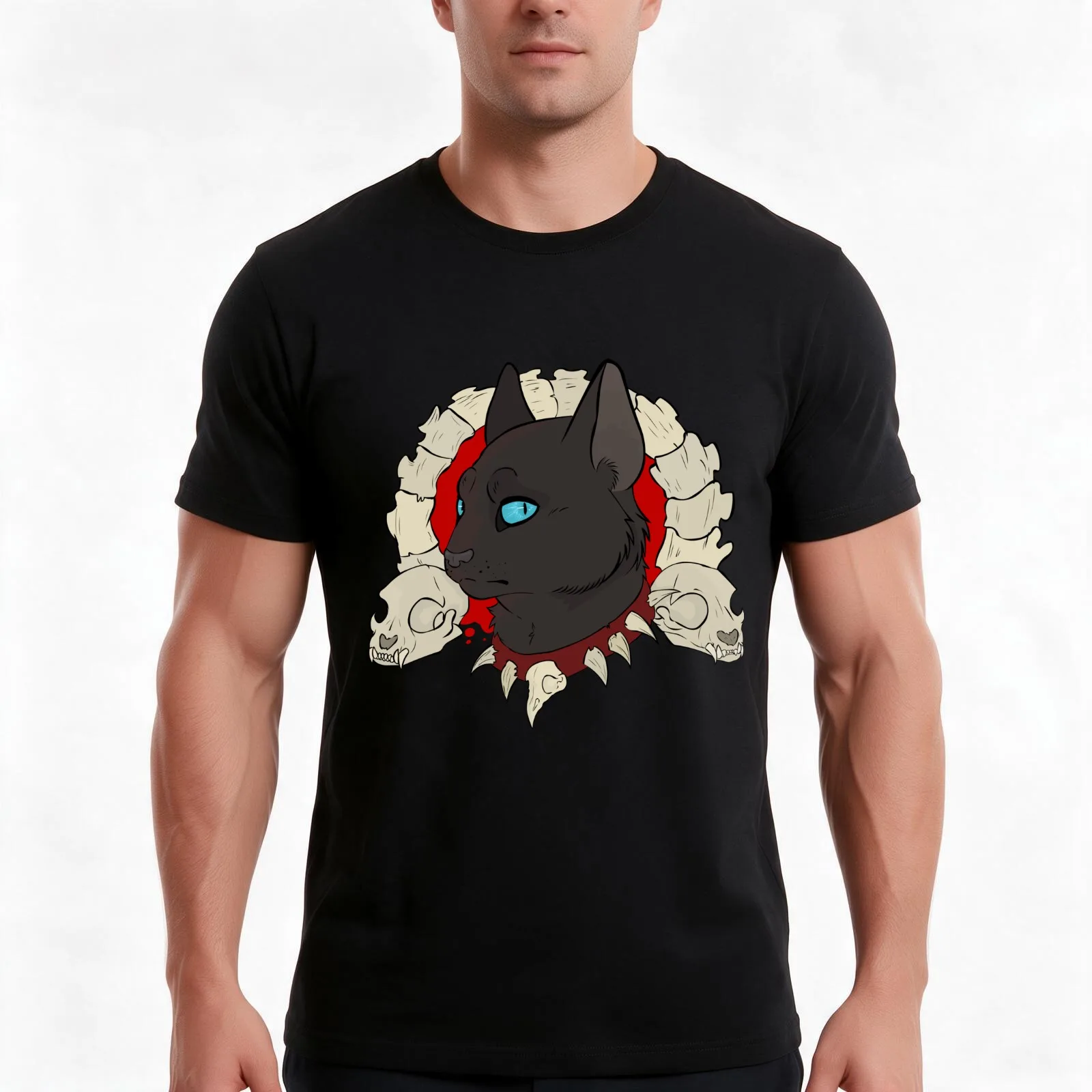 Scourge T-Shirt, Summer Casual Cotton Tee, Oversized Streetwear Tops, Vintage Graphic Print, Loose Fit Short Sleeve, 100% Cotton