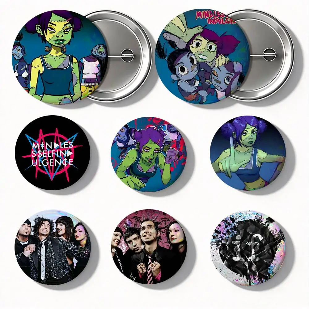 Music Group M-Mindless Self Indulgence Round Badges Can Be Used To Decorate Clothes And Backpack Pins