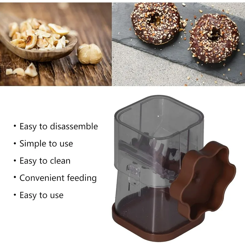 Nut Crusher Manual Peanut Masher Grinder Dried Fruit Grinding Tool for Chopped Almonds, Hazelnuts, Pecans, Walnuts