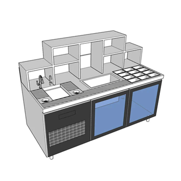 Commercial Bar design for bar/hotel/restaurant US style Cocktail Station bubble tea counter bar station