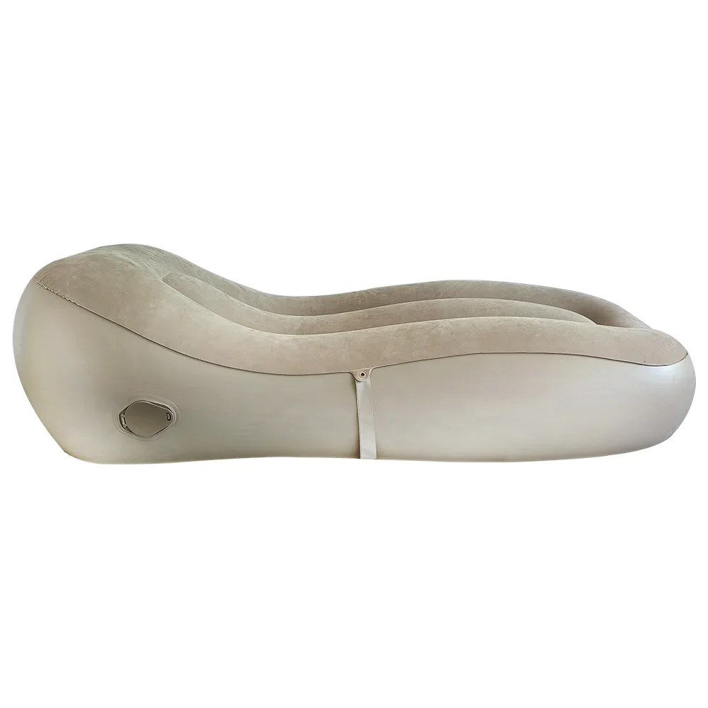 2026 High Quality Indoor Outdoor Inflatable Lounger Air Sofa Single Camping Automatic With Built-in Electric Pump Inflatable Sof