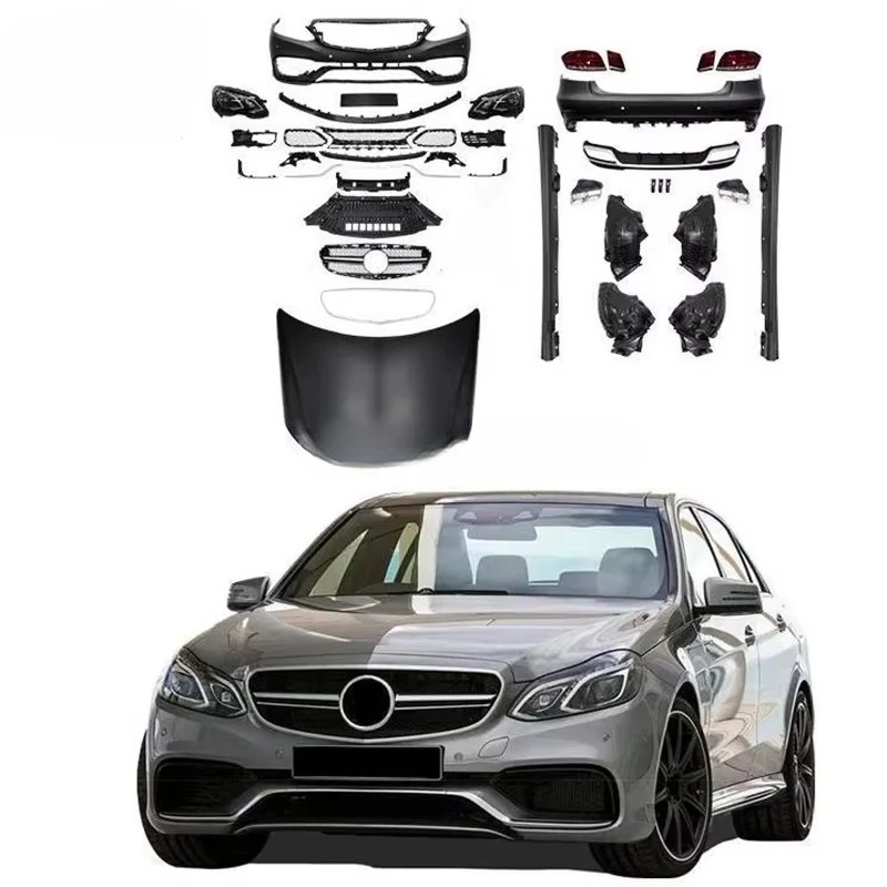 

Upgrade 2009-2013 W212 E63 to 2014-2016 Style: Complete Front Bumper Conversion & LED Headlights Kit | Premium Fitment
