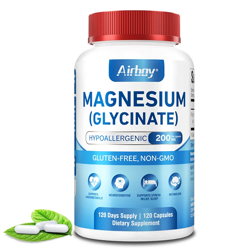 

Magnesium Glycinate - Improve Cardiovascular Health, Reduce Stress and Promote Healthy Sleep