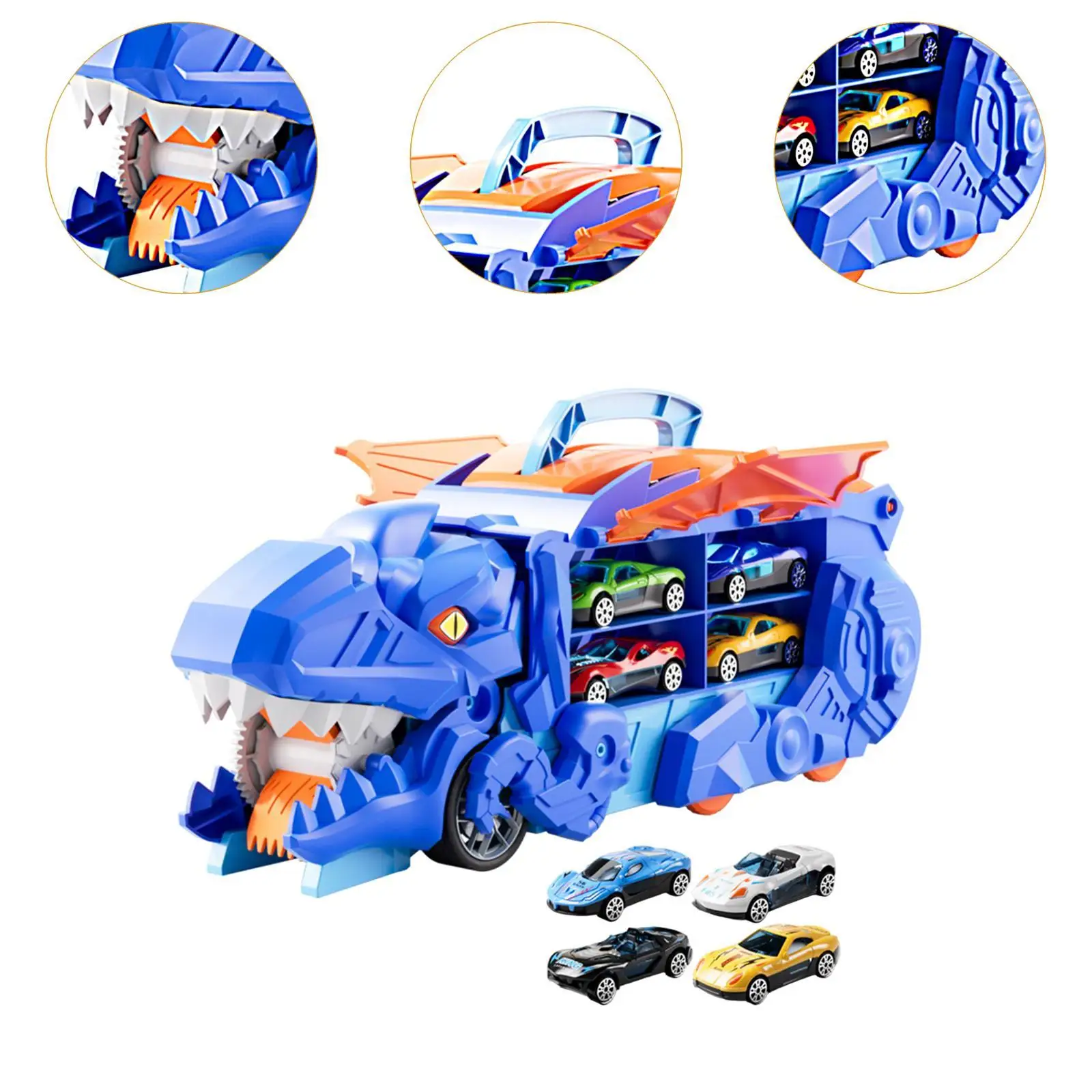 Dinosaur Truck Toy Transforms into Stomping Dinosaur for Children Gift Toys