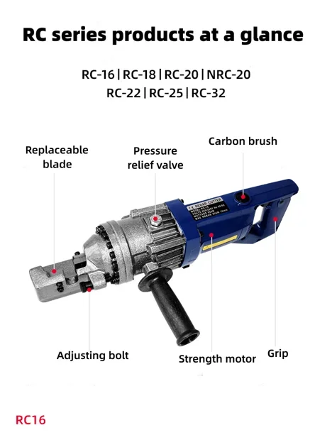 En regalo, el cortador de barras de acero portátil RC25 es muy confiable en China
