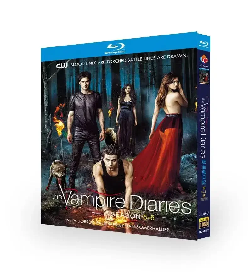 

Дневники вампира: Сезоны 5-6, Blu-ray, 4 диска, BD