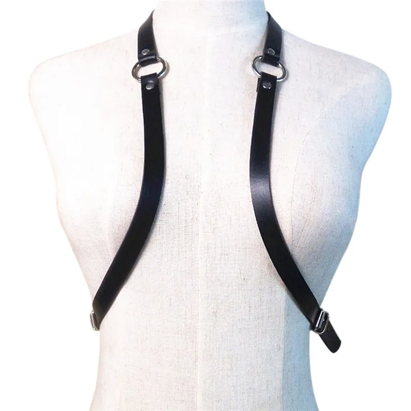 Sexy Women Men Adjustable Leather Body Chest Harness Belt Punk Fancy Costume