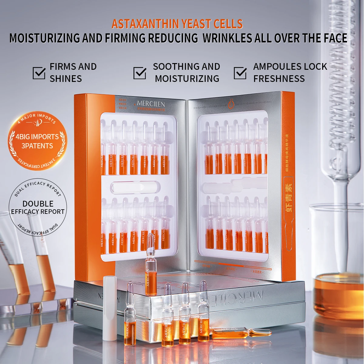 Mercilen Astaxanthin Moisturiz - đánh giá và giá Niacinamide Brightening Serum