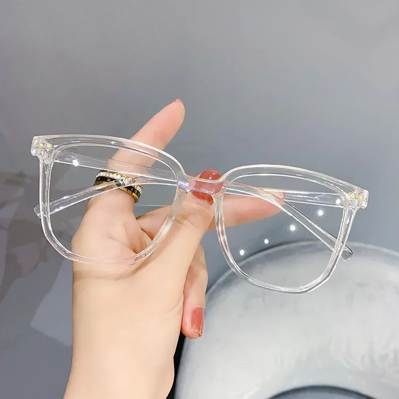 Square Eyewear Transparent Computer Glasses Frame Women Men Anti Blue Light Blocking Glasses Optical Spectacle Eyeglass