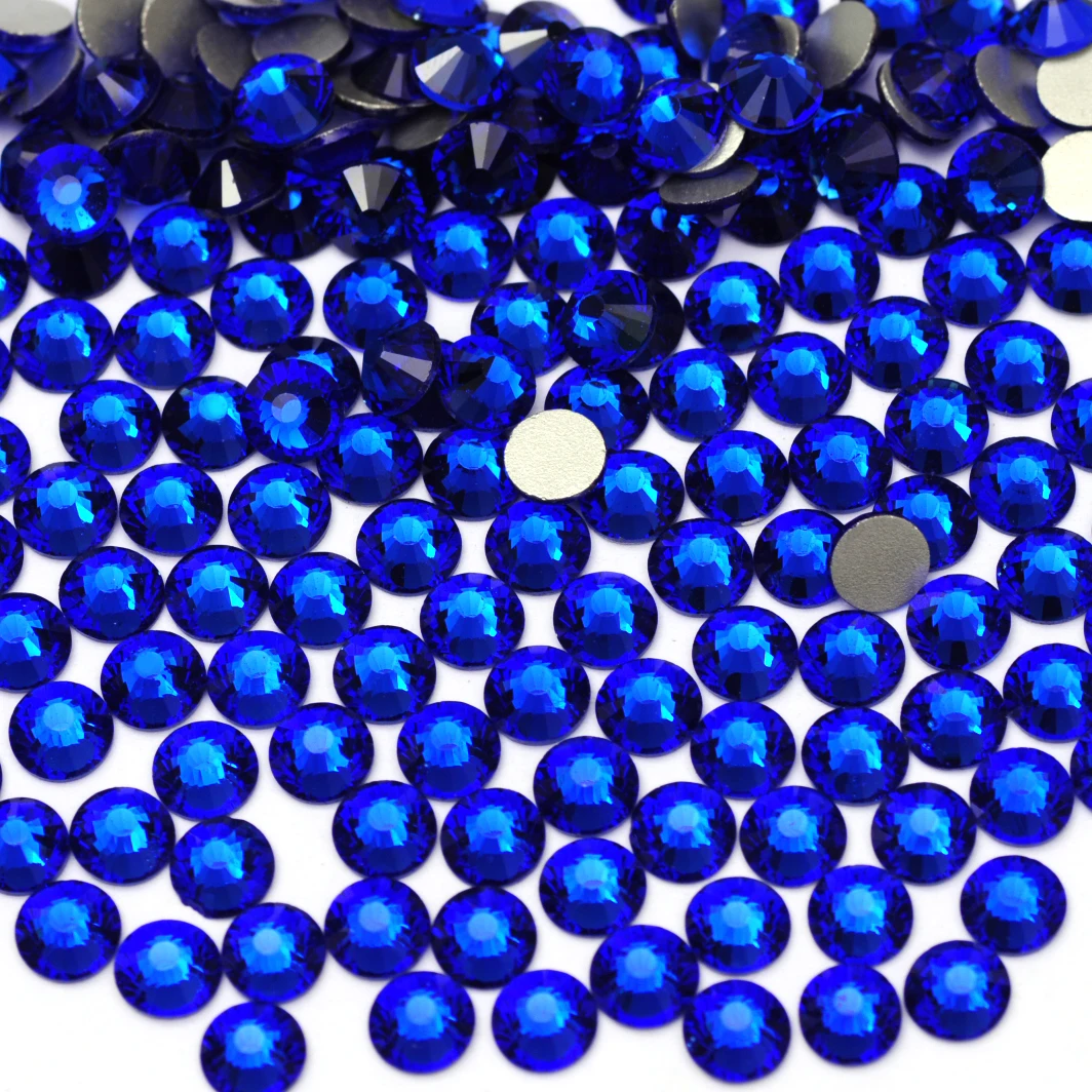 PUBRILEX Saphir-Strass-Nagelkunst-Strasssteine, Glitzer, flache Rückseite, nicht heißklebend, Glaskristall-Dekorationssteine für DIY-Bastelarbeiten – Detail 3