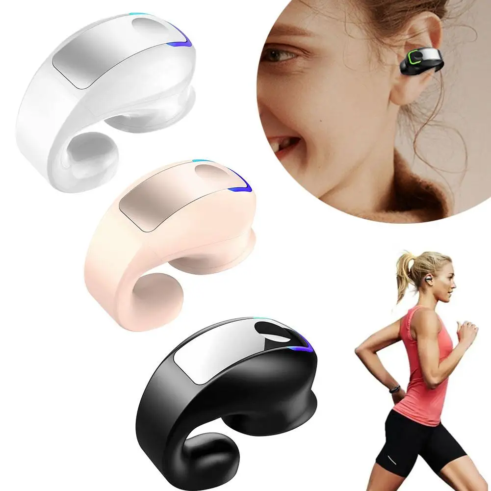 سماعة لاسلكية تعمل بالبلوتوث الأذن كليب سماعات خالية من الألم تصميم مريح HIFI صوت ستيريو سماعات أذن خفيفة الوزن للرياضة يوميا الولايات المتحدة N2A3 #6