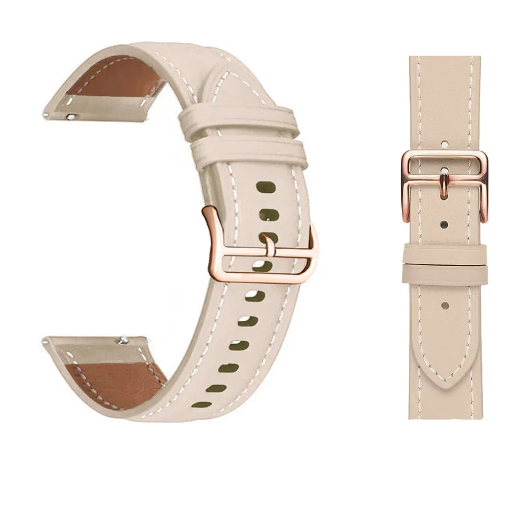 Skórzany pasek 20 mm do zegarka Amazfit GTS 4 Mini/GTR Mini/GTS 4 3 2 2e 2Mini Miękka bransoletka do paska Amazfit Bip-U-S-3-Pro-Lite