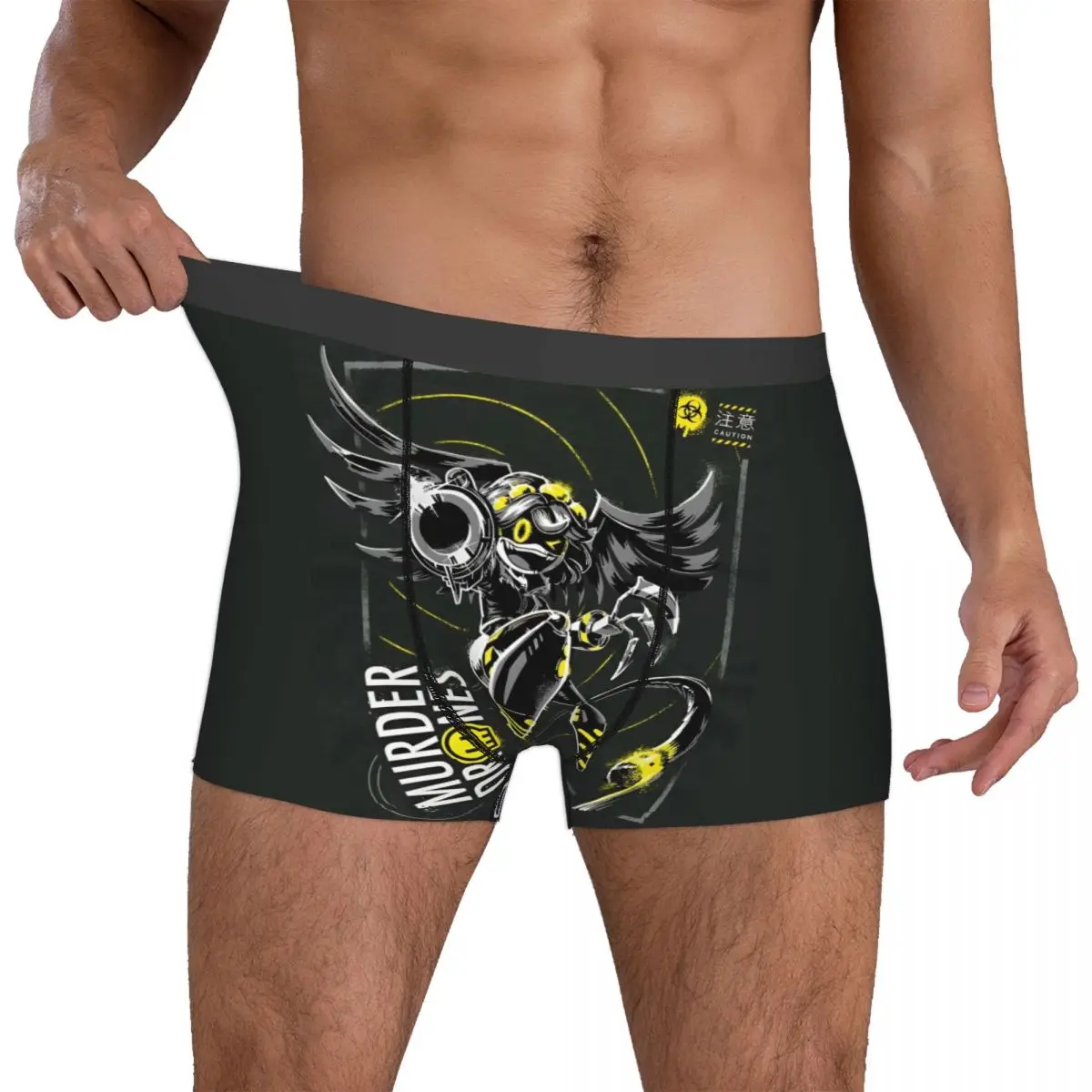 Murder Drones Uzi Doorman Men Underwear Robots Boxer Shorts Panties Sexy Breathable Underpants for Homme