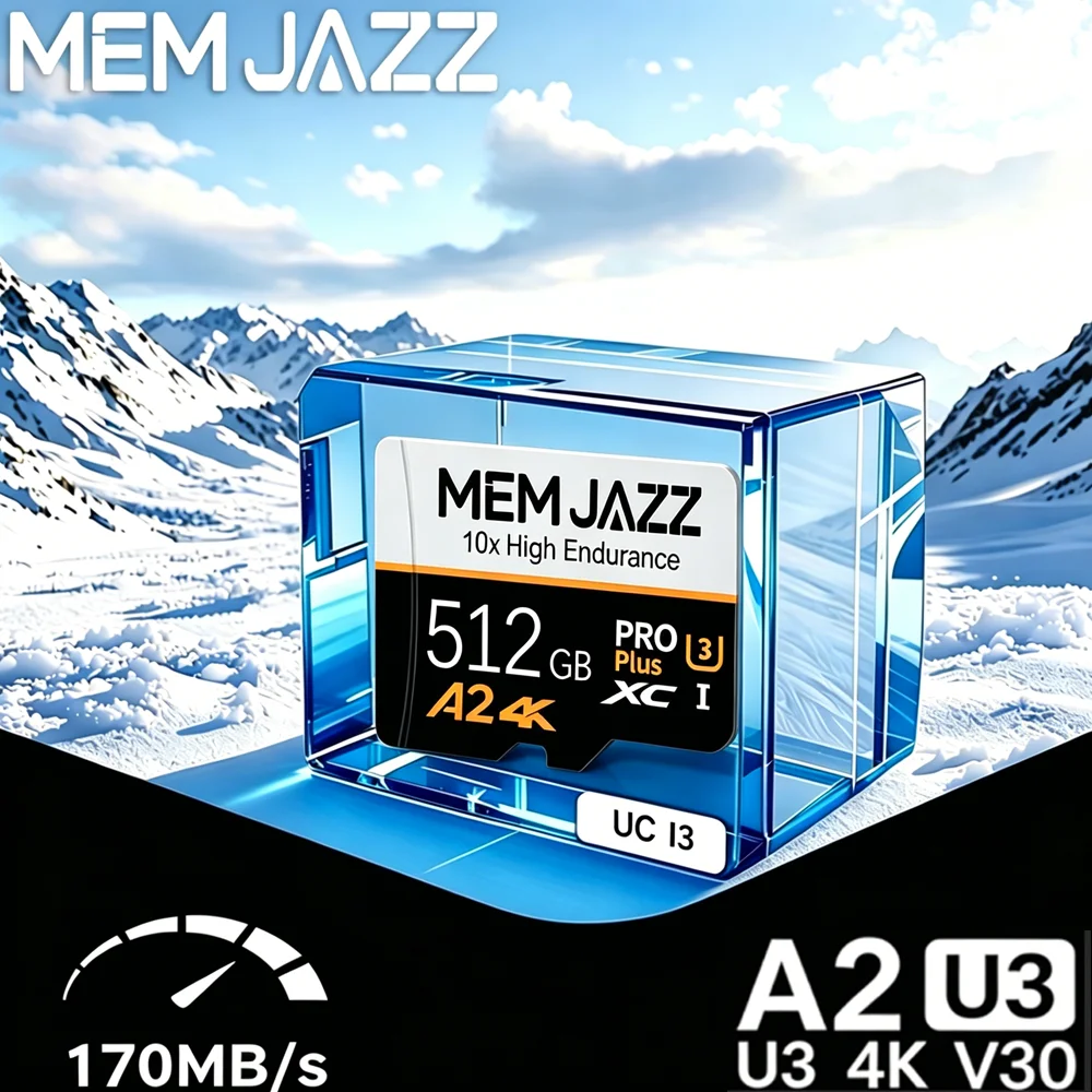 Memory Card 64GB 128GB 256GB 512GB Micro TF SD SD Card UHS-I U3 V30 A2 for Drone Quadcopter 4K UHD