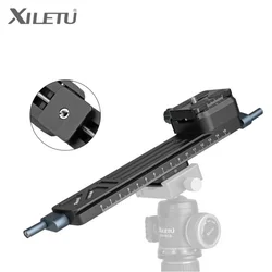 XILETU LCB-20M Photography Macro Guide Rail 1mm Adjustment for DSLR Cameras Tripod Ballhead Arca RRS Lever Clamp Compatible