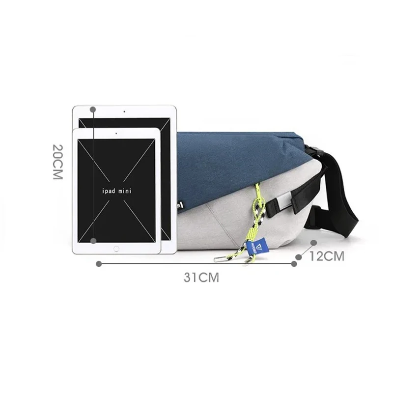 New Trend Messenger Bag Multi-function Sports Chest Bag Oxford Cloth Unisex Large-capacity Shoulder Bag Crossbody Bags for Men