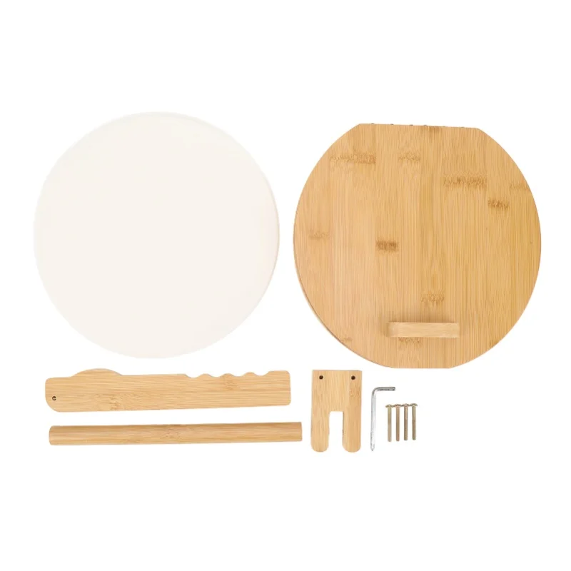 

Деревянный пресс для тортильи с 50-пергаментной бумагой, круглый пресс для кукурузной тортильи для домашней мексиканской тортильи