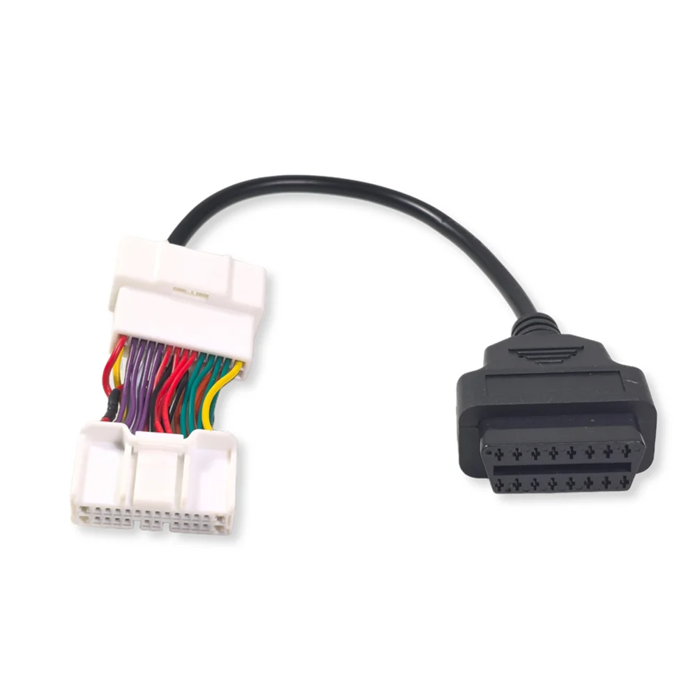 A+ Quality For Tesla 26pin Cable to 16 Pin OBD2 Convertor Connector Conversion Cable OBD Adapter Diagnostic Electronic Cable