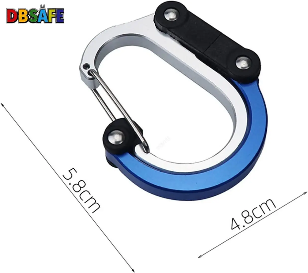 متعددة الوظائف سبائك الألومنيوم D نوع للتدوير سريعة معلقة حلقة تسلق فائدة السنانير للتخييم في الهواء الطلق التنزه والعتاد #3