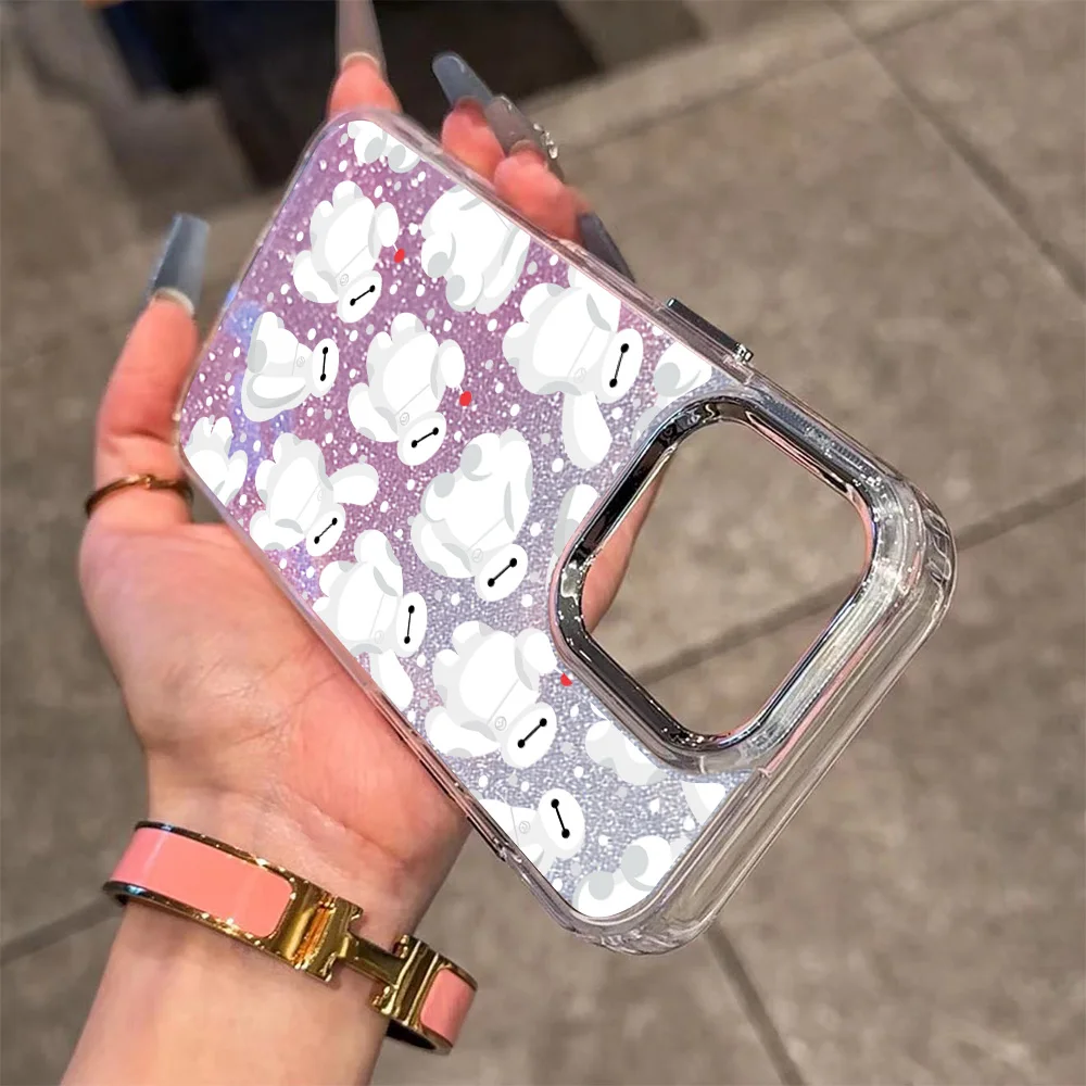 귀여운 눈사람 도금 투명 폰 케이스 (OPPO Reno2 Reno4 Reno5 Reno6 Reno8 Reno11 Reno12 Reno13 Z T F Pro 4G 5G 용)