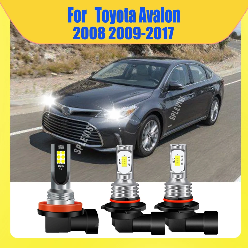 LED 6000K Headlight Foglight Bulbs Long Last Night Riding For Toyota Avalon 2008 2009 2010 2011 2012 2013 2014 2015 2016 2017
