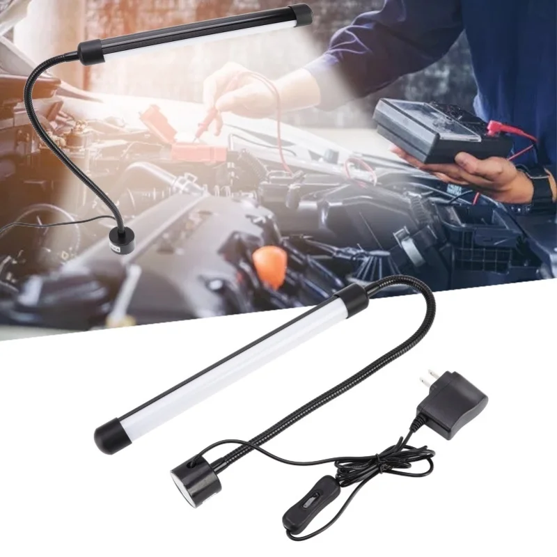 

Магнитный рабочий светильник для защиты глаз, шланг на гибкой стойке, 12 Вт, высокая термостойкость, рабочая настольная светодиодная лампа