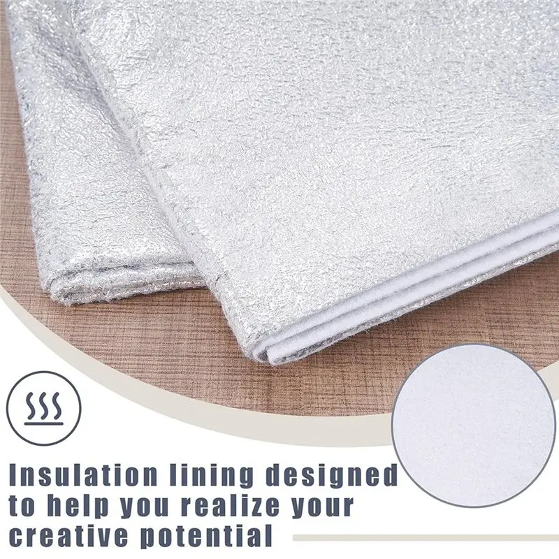 PORK-4Pcs Heat Proof Quilted Cotton Batting Fabric 45