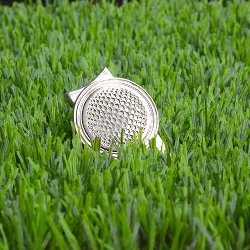 

2Pcs Golf Divot Repair Tool Silver Portable Green Divot Fork Ball Marker Outdoor Sports Pitch Repair Tool