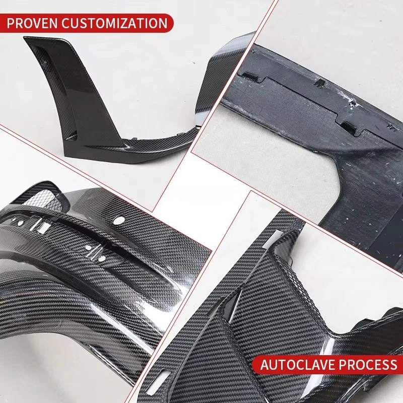 Top Quality Dry Carbon Fiber Body Kit for Porsche 992 GT3RS OEM Style Front Lip Rear Bumper Side Skirt
