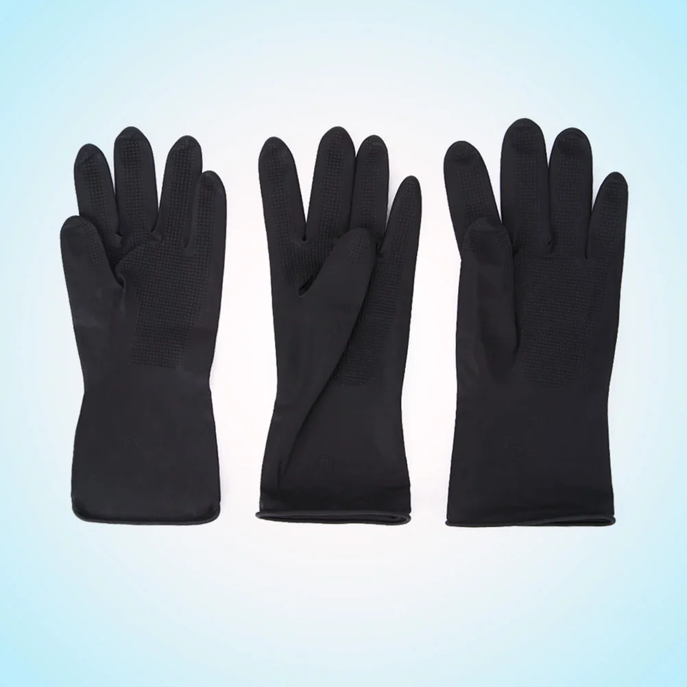 

Waterproof Latex Kitchen Gloves Household Rubber Cleaning Gloves Anti Skid Dishwashing Protective Hand Washing Laundry