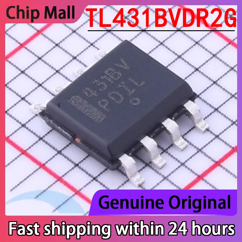 

5PCS New TL431BVDR2G Screen Printed 431BV Packaging SOP8 Voltage Reference Chip Original Stock