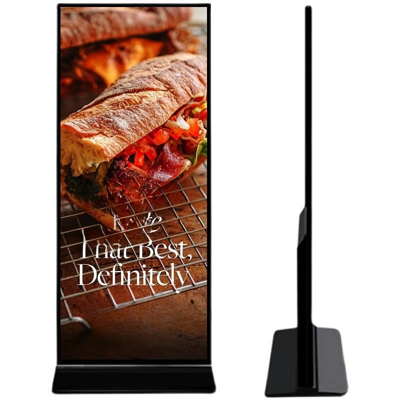 Newly designed vertical device with touchscreen LCD display for store displays