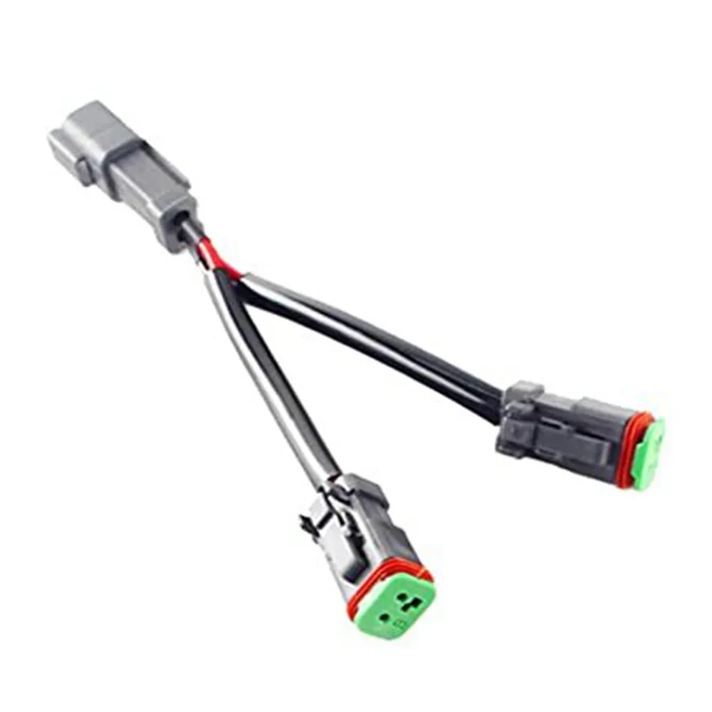 Y Connector DT 2 TO 1 Adaptor Splitter for LED Work Light Bar Efficient Power Distribution and User Friendly Design