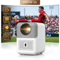 BYINTEK LOVE U4 Smart Mini Home Theater Projector 4K 1080P Video Android WIFI for Smartphone Cinema
