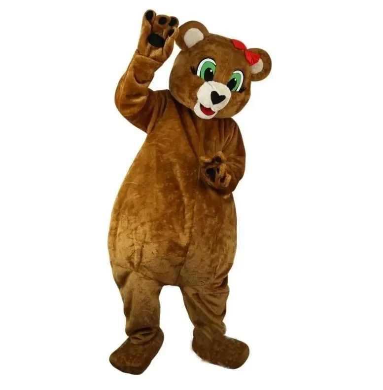 

Cute Brown Bear Mascot Costume Halloween Cartoon Character Outfits Suit Xmas Outdoor Party Festival Dress Clothings