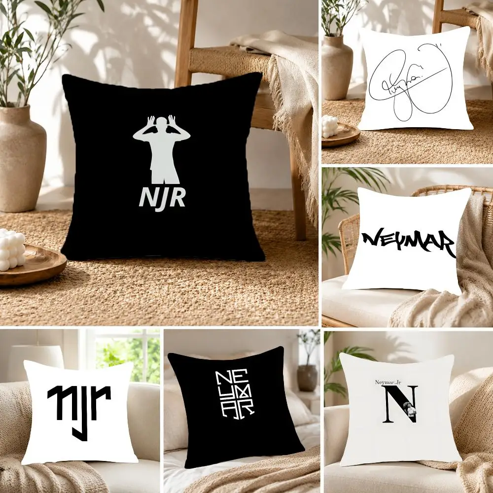 Famous athlete Neymar Cushion Cover Fluffy velvet Nordic style plush Living room sofa decorative