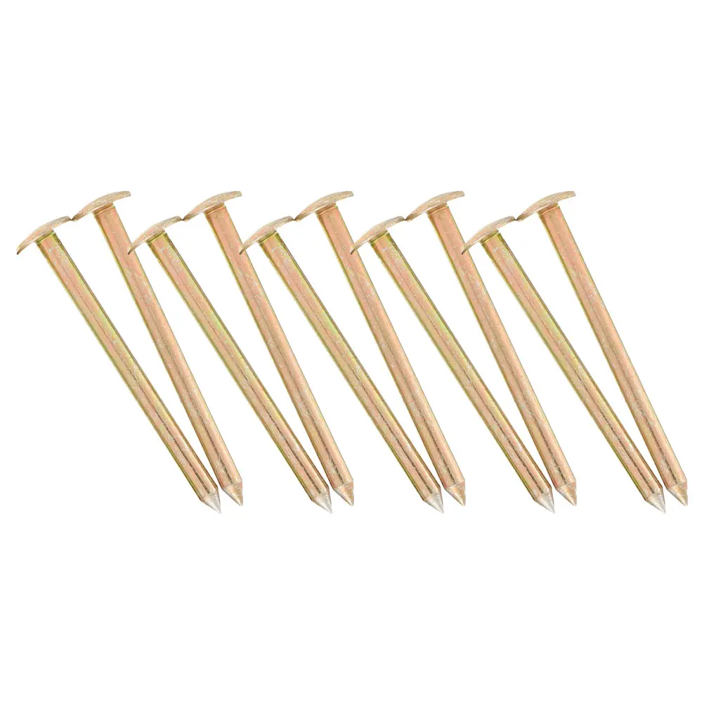 

10pcs Measuring Nails High Precision Survey Markers Ground Lawn Metal Garden Pile Marker Stakes Reusable Galvanization Portable
