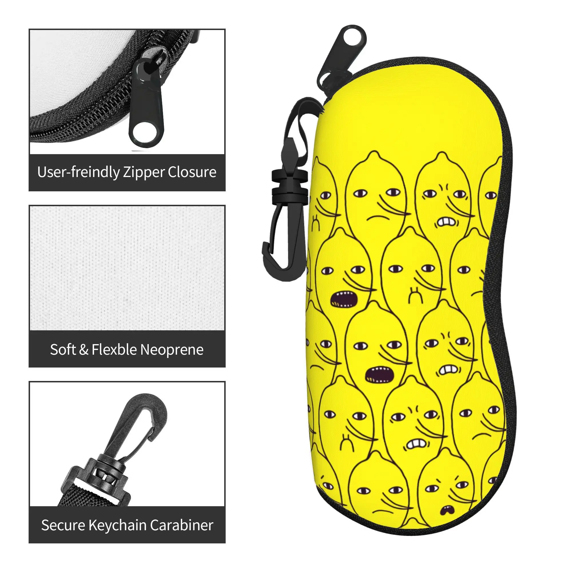 Adventures Time Glasses Case Cover  Daily Sunglasses Pouch For Male Female Trend Eyewear Box Key Chain Glasses Box view 3