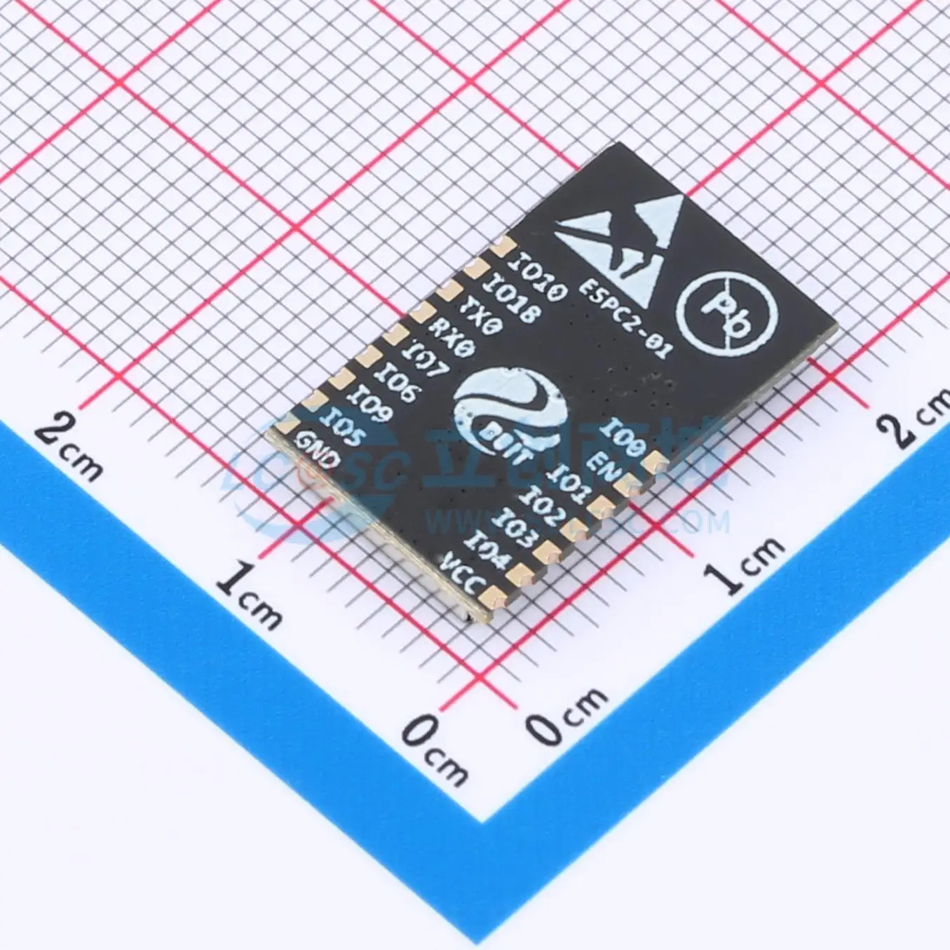 7pcs ESPC2-01-N2 24.5x14.5mm WIFI4 BLE5.0 UART 2.4GHz WiFi Wireless Module for Smart Home System