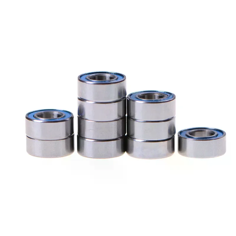 10pcs MR105-2RS Rubber Sealed Bearing 5x10x4mm, Miniature Blue Ball Bearings