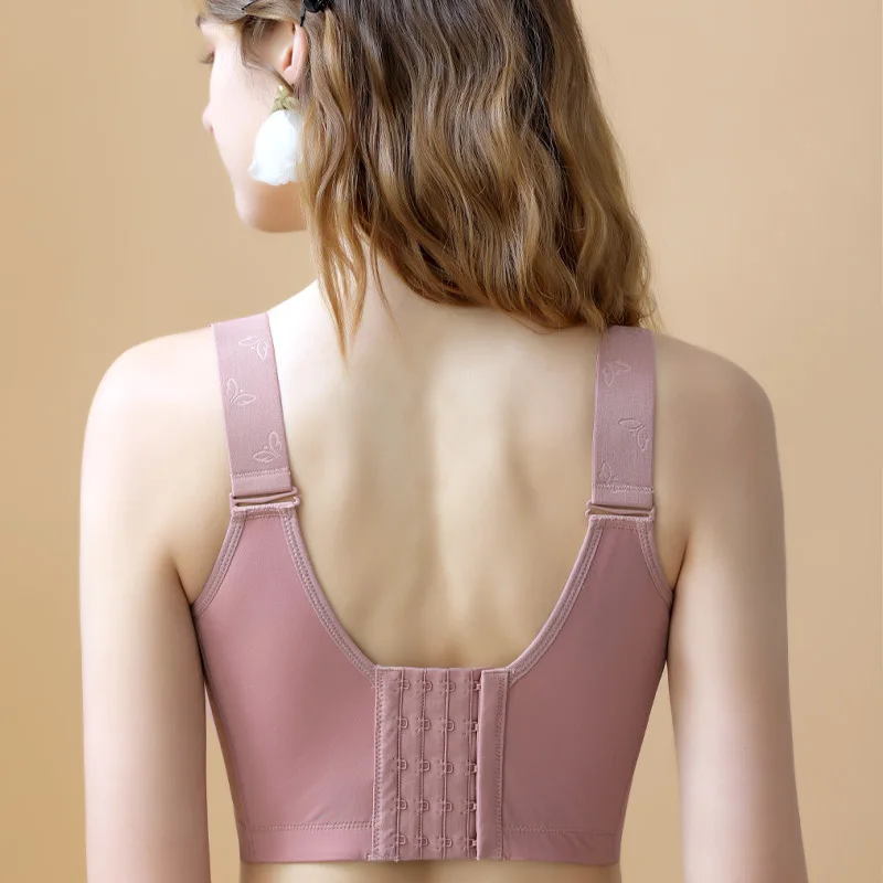 Women Bra Lace Plus Size bra Deep Cup No Steel RingPush Up Underwear Comfort An ultra-thin Wide Strap Anti Sagging Lingerie