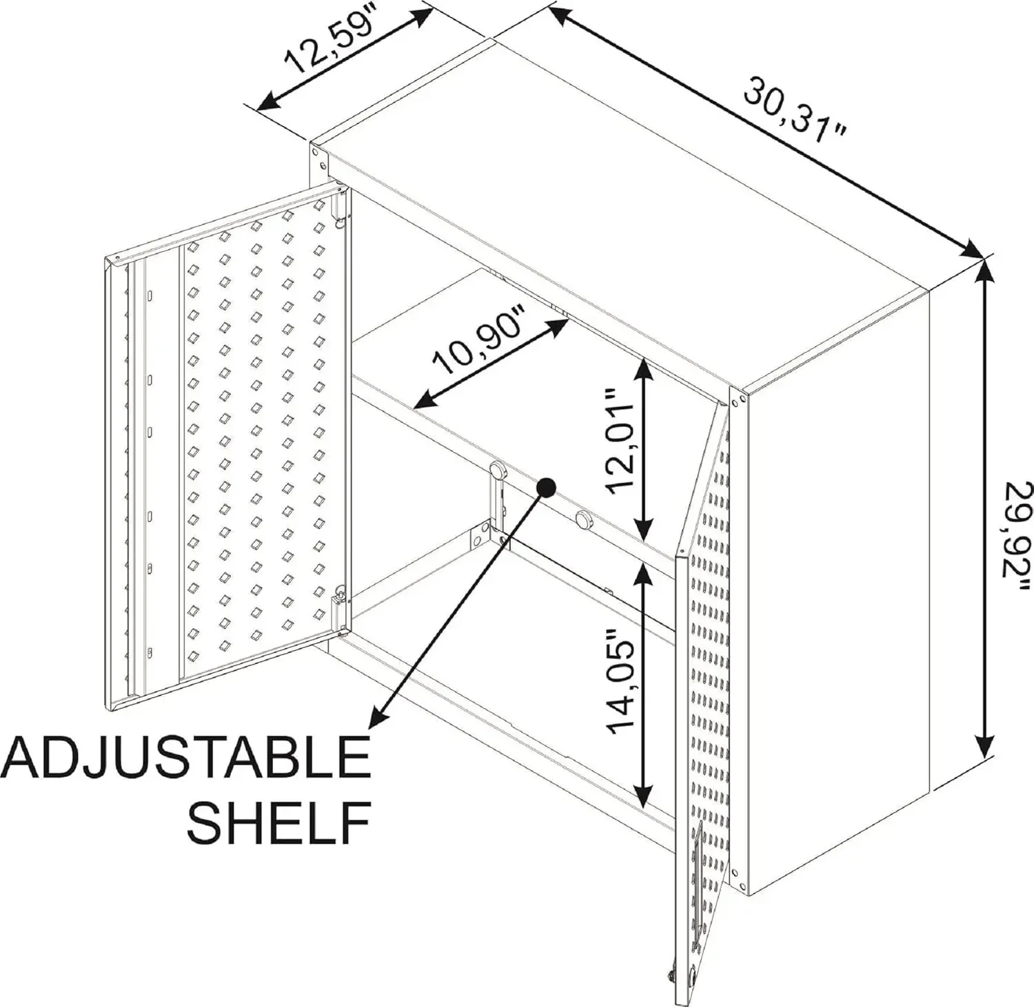 Fortress White Storage Units - Heavy Duty Stackable Organizer for Home, Garage & Office, Space-Saving Storage Cabinet