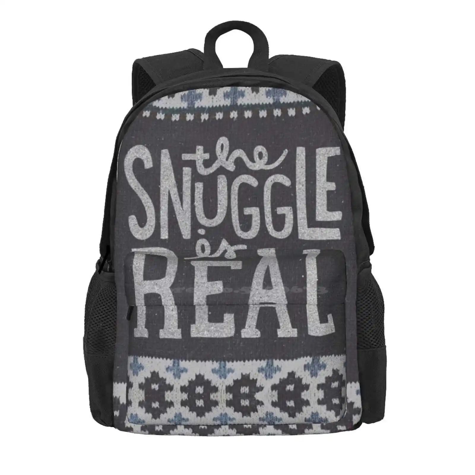 The Snuggle Is Real Hot Sale Schoolbag Backpack Fashion Bags Ella Lopez Lucifer Lucifer Ella The Cabin Comfy Lazy Lettering