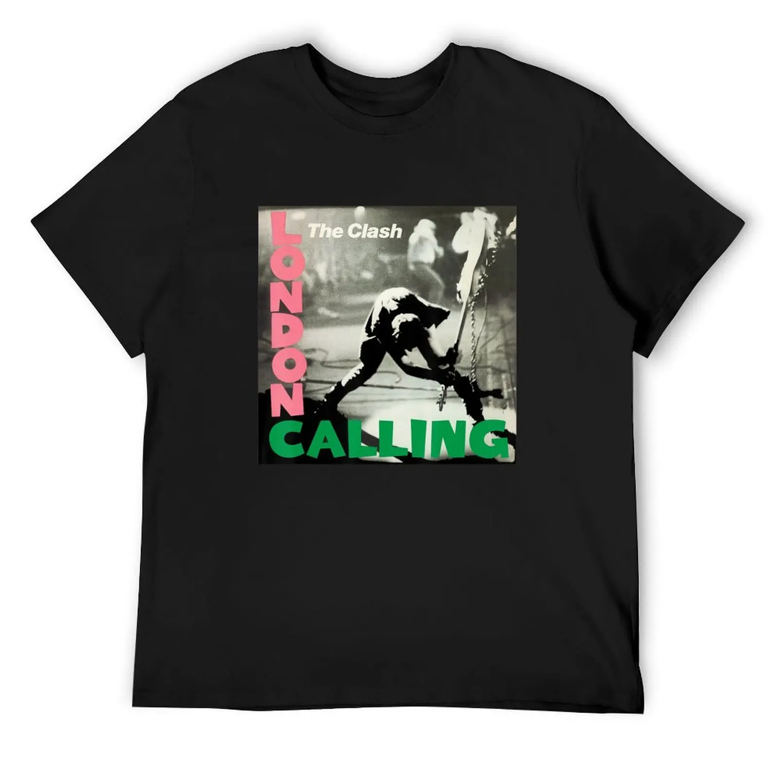 The Clásh London Calling Album Cover T-Shirt plus sizes vintage t shirts sweat shirts, men