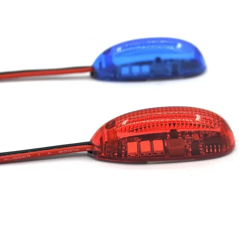 ZMR-Lámpara de luz de navegación de advertencia de bajo voltaje, alarma Led de zumbador de batería Lipo para Dron de carreras de aviones de ala fija RC 2-6S