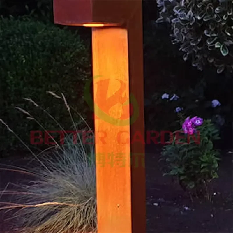 Garden Outdoor Steel 30cm Bollard Light Low Bollard Light Box