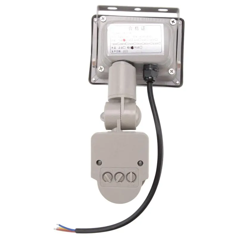 AS94-3X Warm White LED Spotlight Floodlight Spotlight Floodlight With LED Lighting And PIR Motion Sensor (10 Watts)