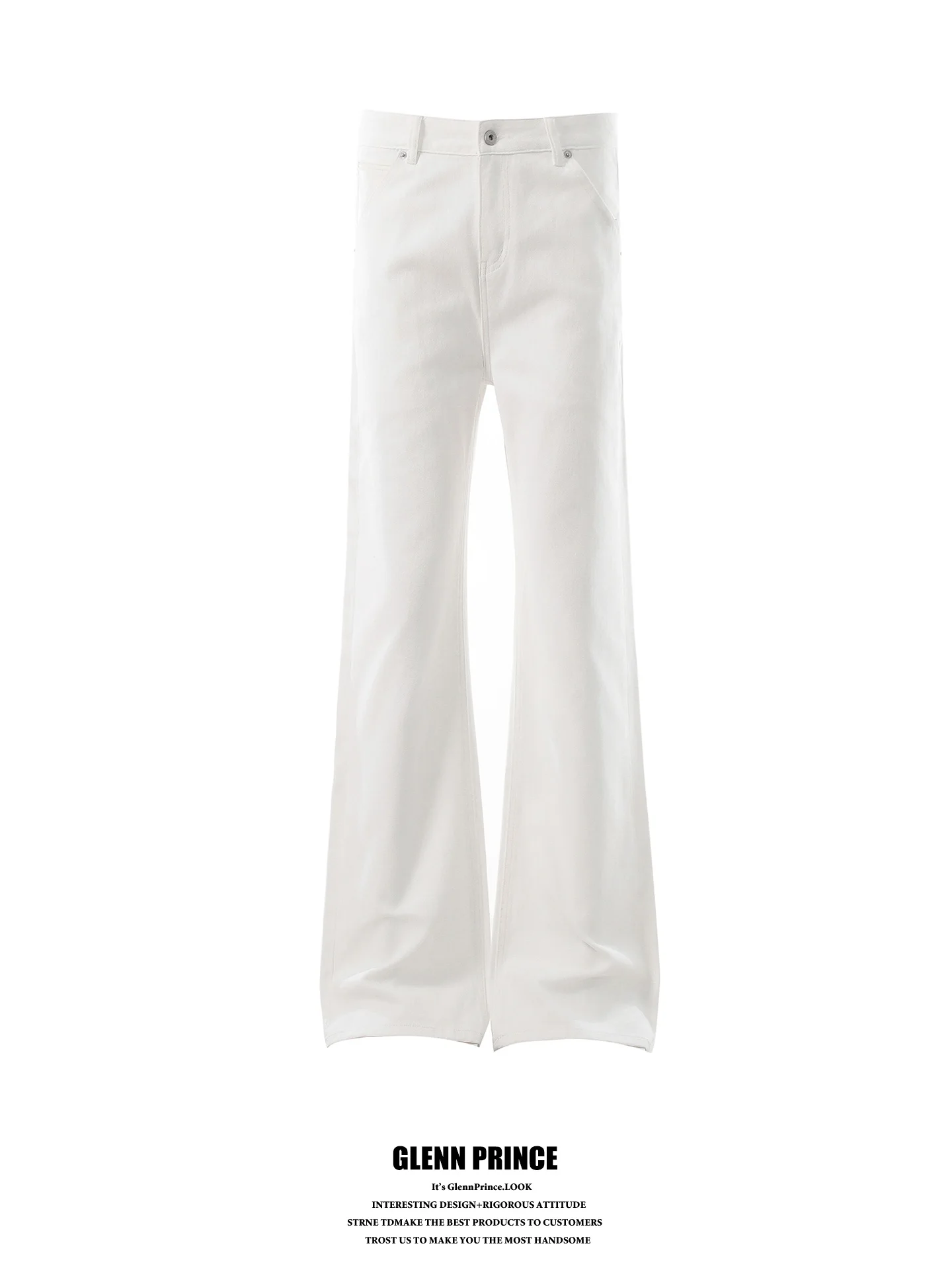 

Cleanfit American Style White Slimming Straight Leg Jeans for Men New 2026 GPstudio Casual Wear Cotton Denim Pants